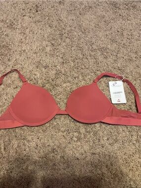 Red Strapless Push-Up Bra